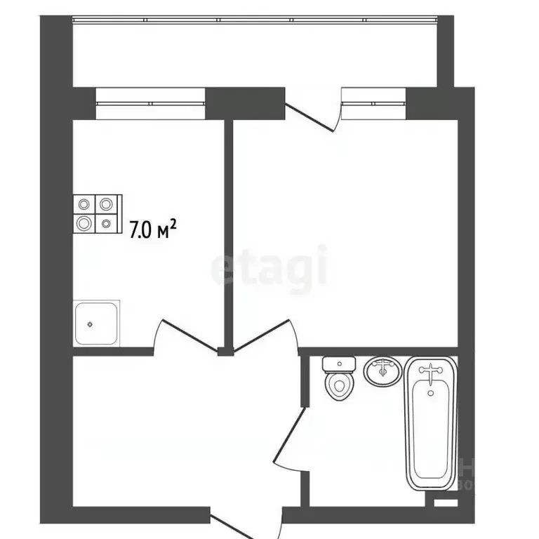 1-к кв. Мордовия, Ромодановский район, пос. Садовский Центральная ул., ... - Фото 1