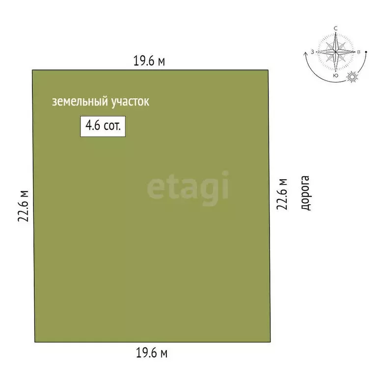 Участок в хутор Обуховка, Сиреневый бульвар (4.6 м) - Фото 1