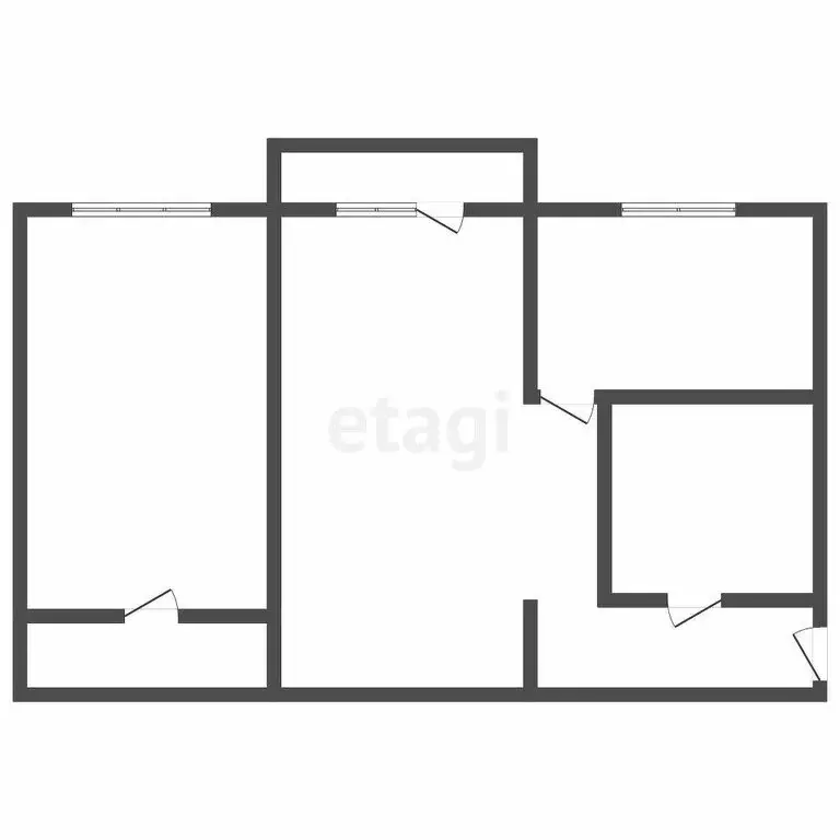 2-комнатная квартира: Ангарск, 92-й квартал, 25 (45.4 м) - Фото 0