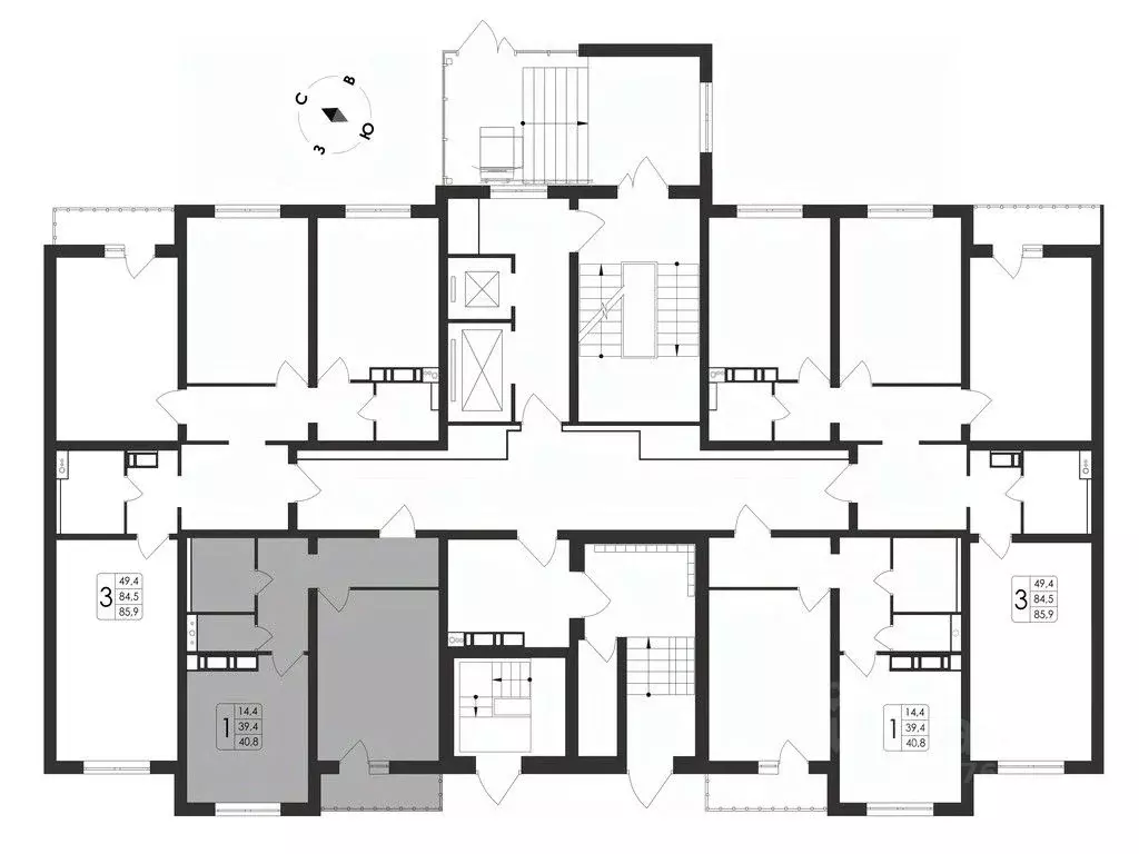 1-к кв. Воронежская область, Воронеж Первое Мая мкр, Май жилой ... - Фото 2