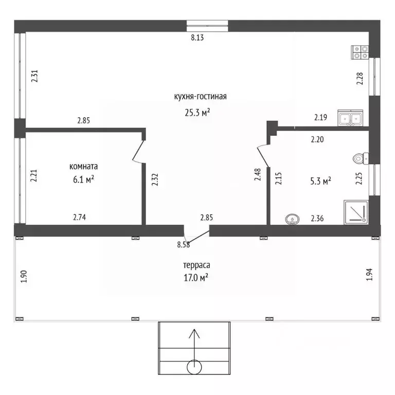 Дом в Тюменская область, Тюменский муниципальный округ, с. Кулига, ... - Фото 2