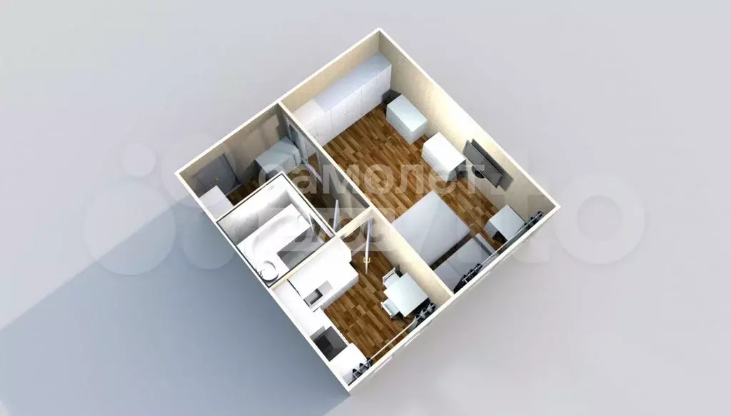 1-к. квартира, 32,8 м, 9/9 эт. - Фото 0