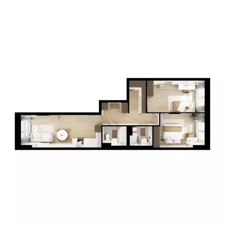 2-к кв. Московская область, Красногорск городской округ, пос. ... - Фото 1