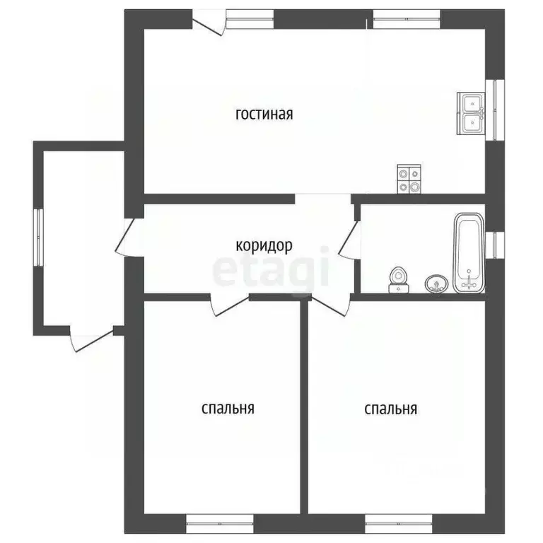 Дом в Тюменская область, Тюмень СОСН Березка-3 тер., ул. 27-я (70 м) - Фото 2
