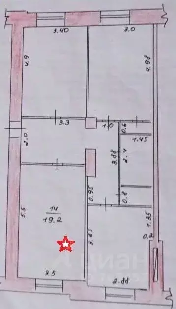 Комната Татарстан, Казань ул. Хади Такташа, 117 (19.2 м) - Фото 0