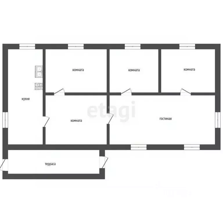 Дом в Тамбовская область, Мичуринск Калужская ул., 27А (76 м) - Фото 2