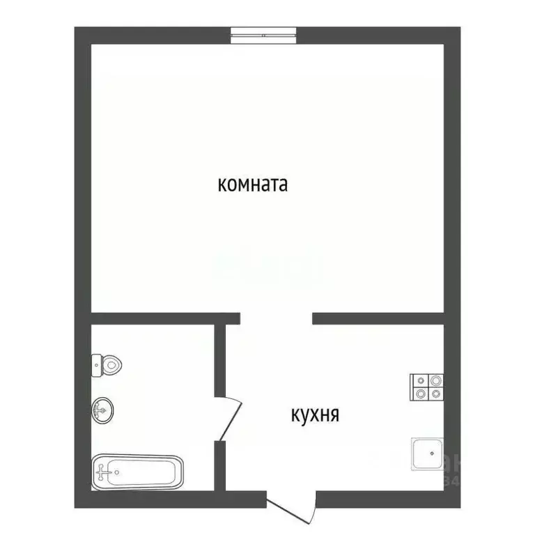 Студия Воронежская область, Воронеж ул. Молодогвардейцев, 11 (19.2 м) - Фото 1