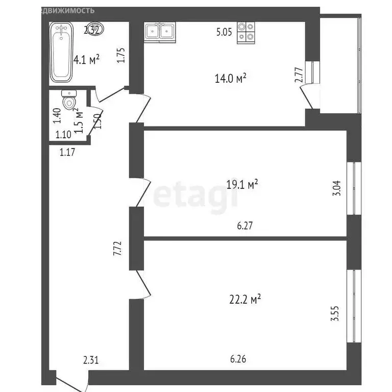 2-комнатная квартира: Пенза, улица Мира, 65 (77 м) - Фото 0