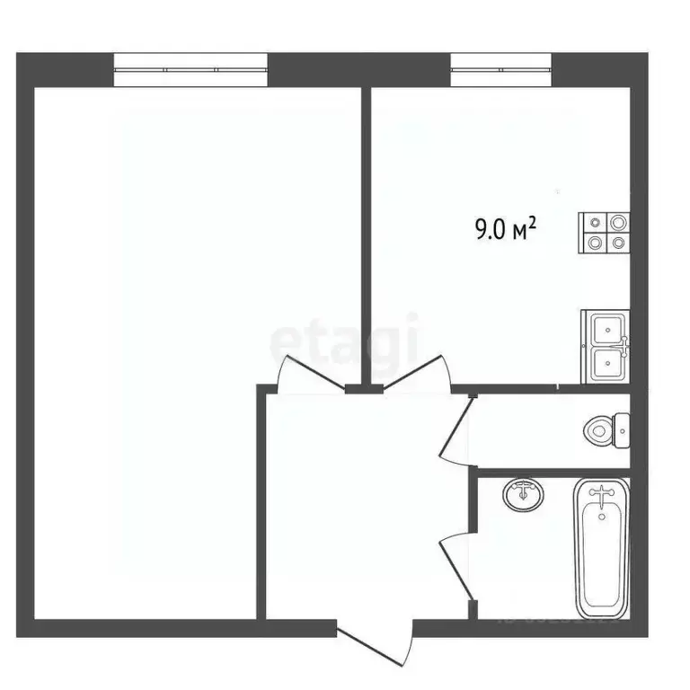 1-к кв. Пермский край, Пермь ул. Грачева, 25 (34.0 м) - Фото 0