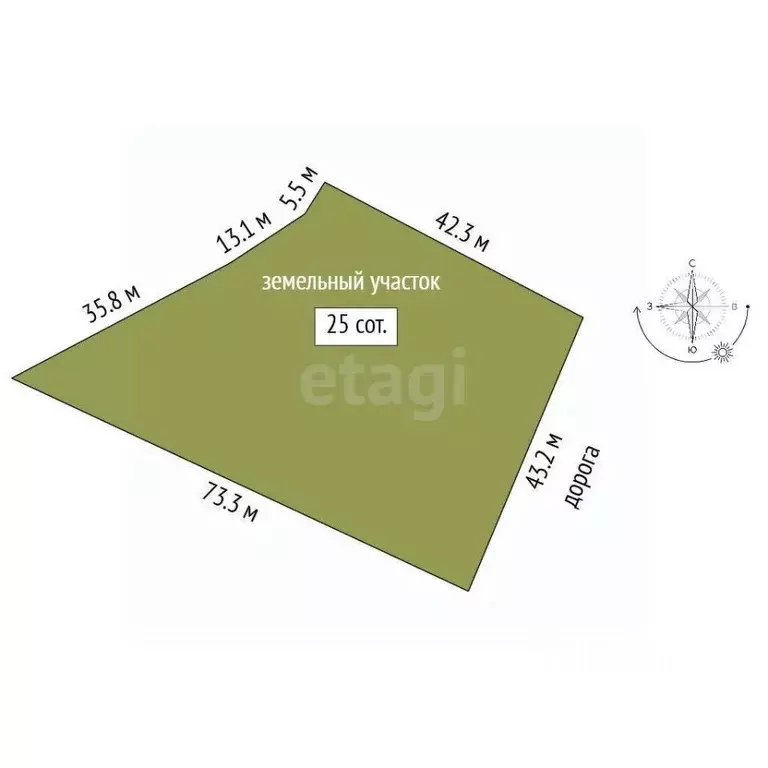 Участок в Крым, Кировский район, Журавское с/пос, с. Новопокровка ул. ... - Фото 2