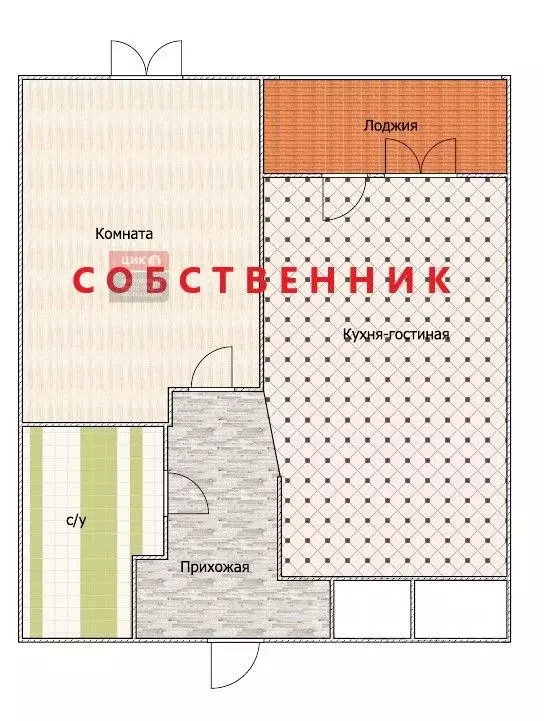 1-к кв. Рязанская область, Рязань Березовая ул., 5 (38.92 м) - Фото 1