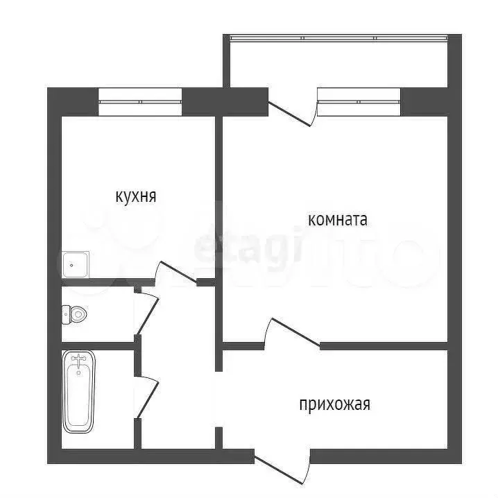 1-к. квартира, 41 м, 14/17 эт. - Фото 0