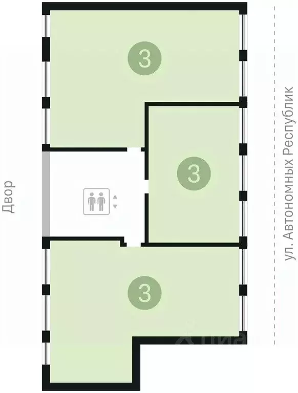 3-к кв. Свердловская область, Екатеринбург ул. Шаумяна, 30 (190.54 м) - Фото 1