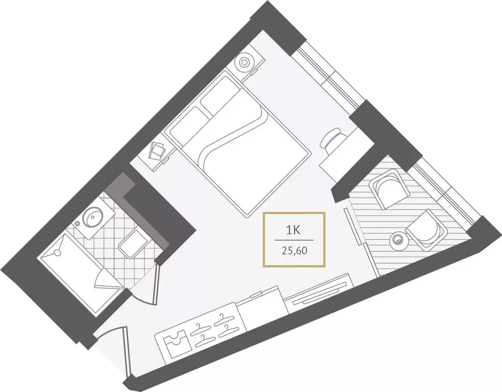 1-комнатная квартира: Сочи, улица Ленина, 280А (26.2 м) - Фото 1