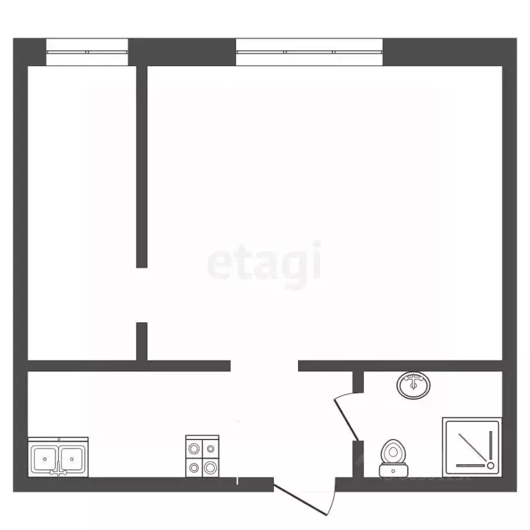 1-к кв. Ставропольский край, Пятигорск Транзитная ул. (32.0 м) - Фото 2