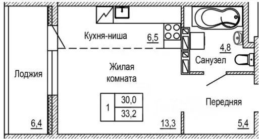 1-к кв. Приморский край, Артем ул. Сафронова (33.2 м) - Фото 1