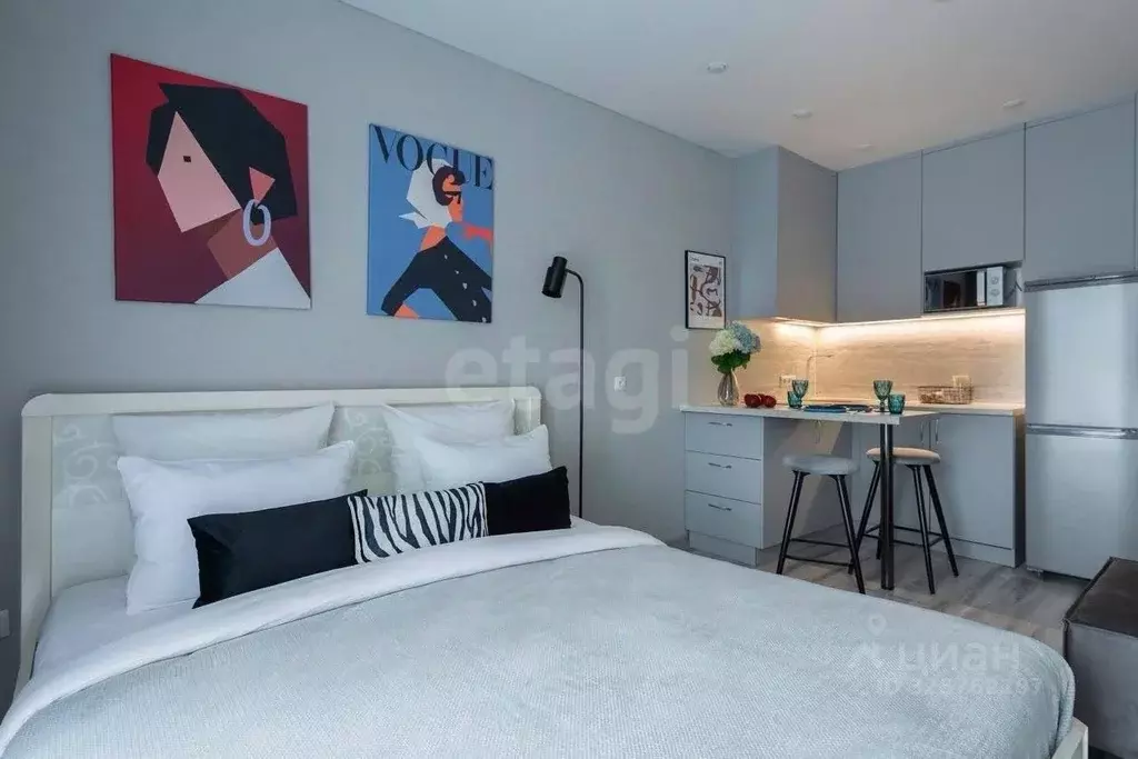 Студия Тюменская область, Тюмень ул. Павла Никольского, 10к1блок1 ... - Фото 2