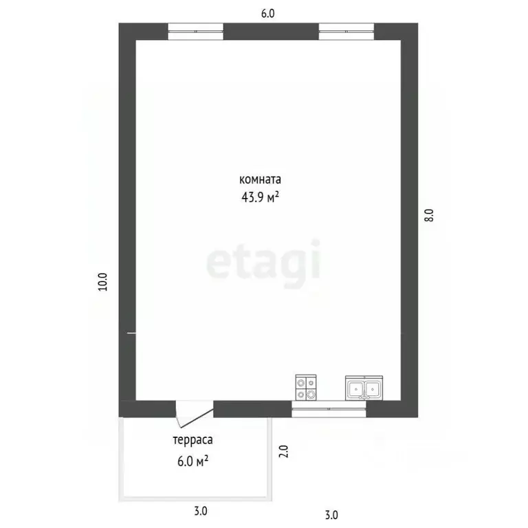 Дом в Забайкальский край, Читинский район, с. Верх-Чита  (43 м) - Фото 2