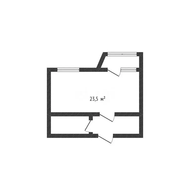 Квартира-студия: Новая Адыгея, улица Тургеневское шоссе, 3А/28 (23.5 ... - Фото 1