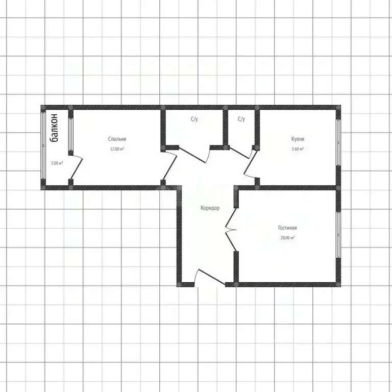 2-к кв. Адыгея, Майкоп ул. Герцена, 98 (50.6 м) - Фото 2