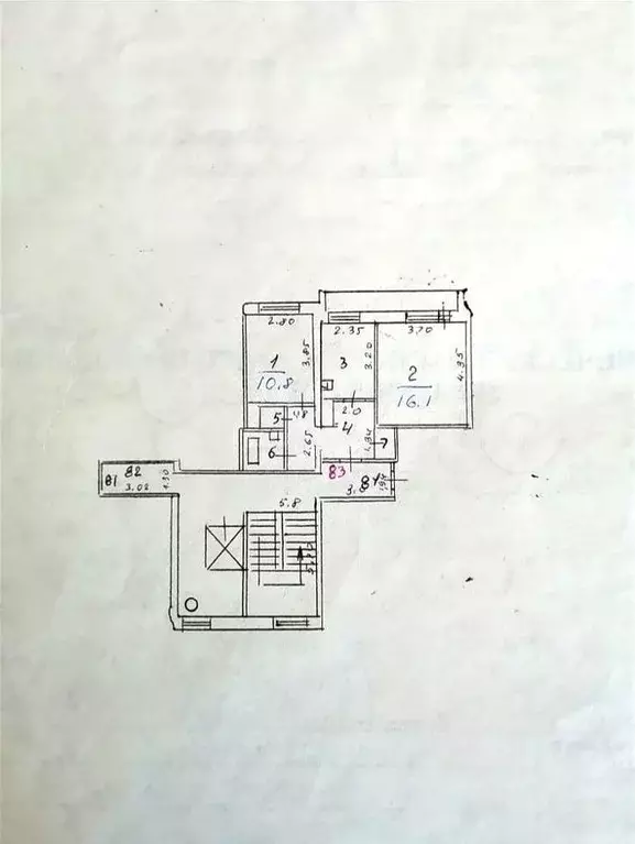 2-к. квартира, 47 м, 4/9 эт. - Фото 0