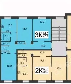 3-к кв. Нижегородская область, Нижний Новгород Московское ш., 141 ... - Фото 2