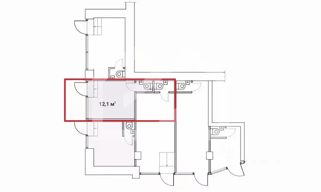 Помещение свободного назначения в Москва просп. Мира, 97 (12 м) - Фото 2