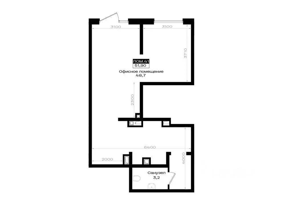 1-к кв. Ростовская область, Аксай просп. Аксайский (51.9 м) - Фото 1