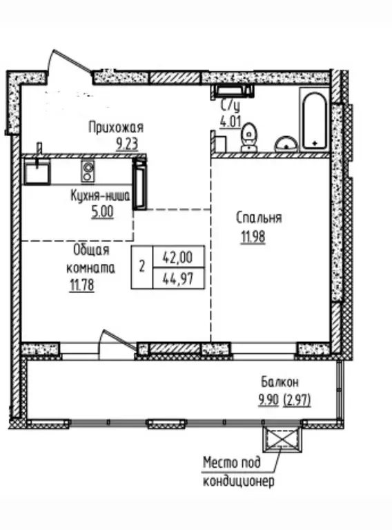 Продаётся 1-к квартира, 38.4 м - Фото 1