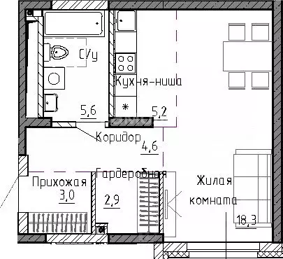 Студия Свердловская область, Екатеринбург ул. Бакинских Комиссаров, ... - Фото 1
