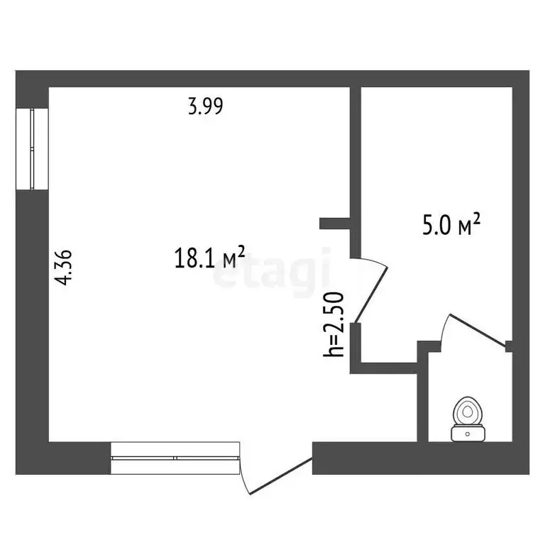 Офис (23.5 м) - Фото 1