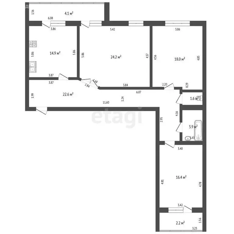 3-комнатная квартира: Стерлитамак, микрорайон Солнечный, улица Караная ... - Фото 1