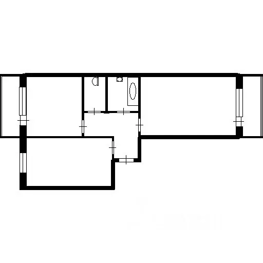 2-к кв. Татарстан, Казань ул. Серова, 12 (52.8 м) - Фото 1