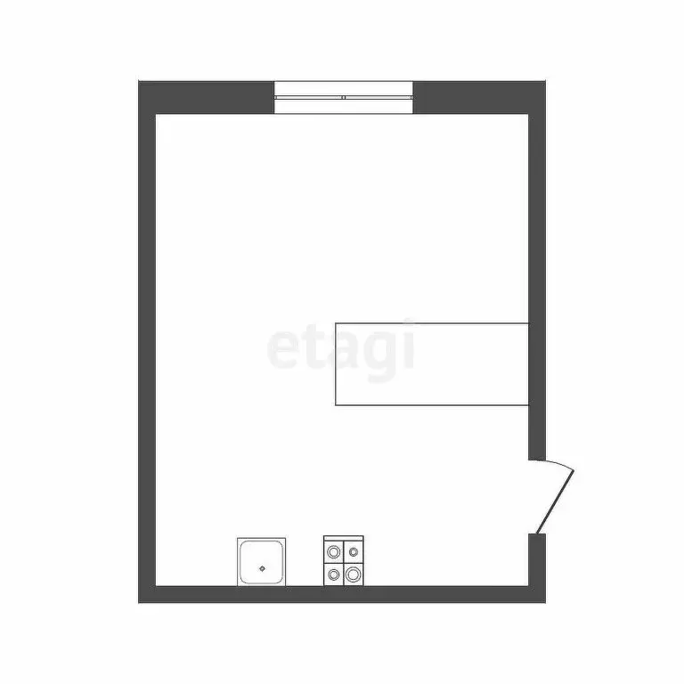 Квартира-студия: Тула, Калужское шоссе, 20к2 (24 м) - Фото 1