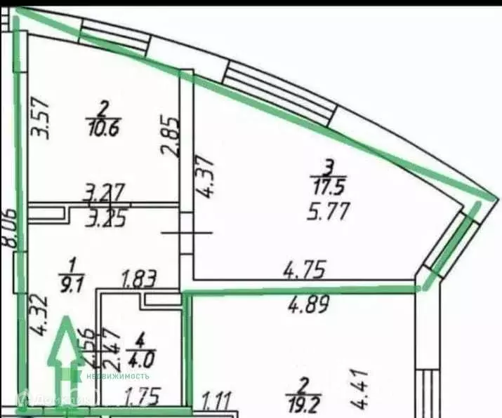 Продаётся 1-к квартира, 41.4 м - Фото 1