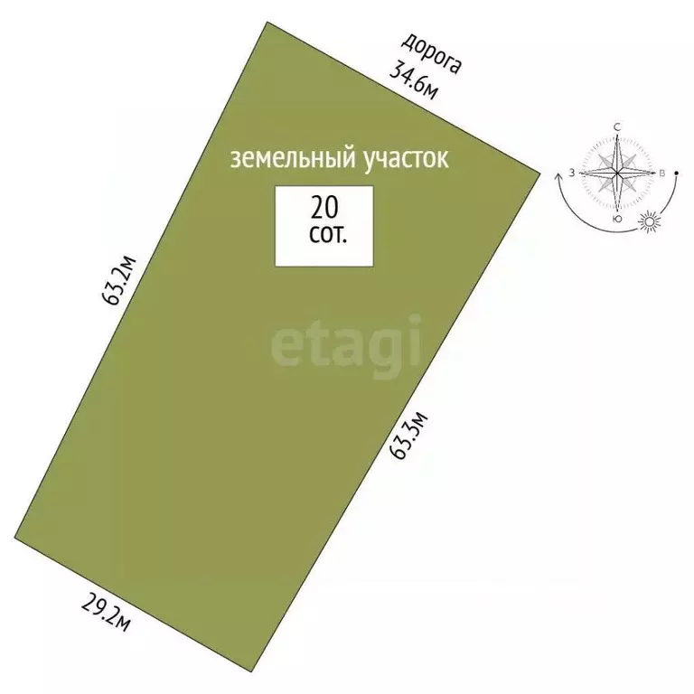 Участок в Ростовская область, Азовский район, Рогожкино хут. ул. ... - Фото 1