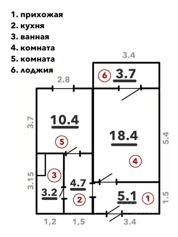 1-к кв. Тверская область, Тверь ул. Склизкова, 108 (43.7 м) - Фото 2