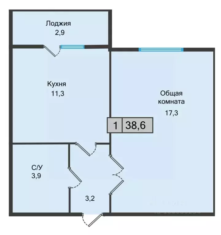 1-к кв. Ставропольский край, Железноводск  (38.6 м) - Фото 0