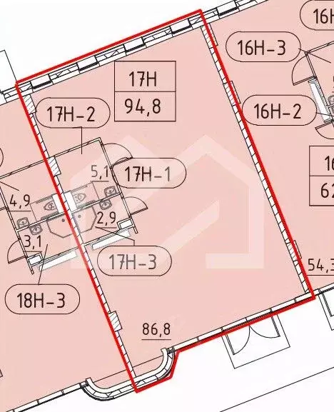 Торговая площадь в Москва Марк жилой комплекс, к2 (95 м) - Фото 2