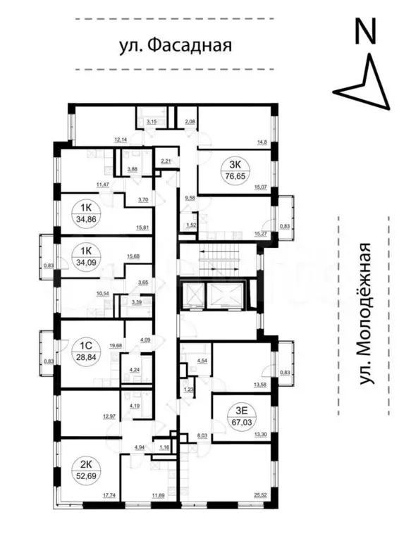 1-к. квартира, 34,9 м, 5/7 эт. - Фото 1