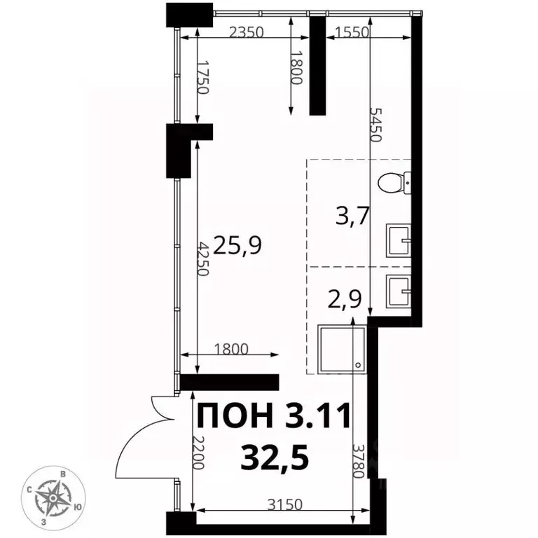 Помещение свободного назначения в Москва 1-й Измайловский жилой ... - Фото 2