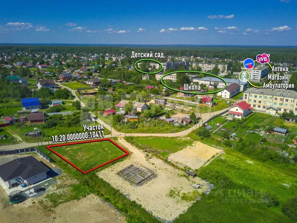 Участок в Карелия, Прионежский район, пос. Новая Вилга  (7.0 сот.) - Фото 0