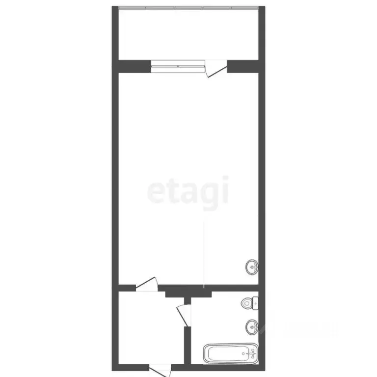 Студия Томская область, Томск Урожайный пер., 28В (20.2 м) - Фото 1