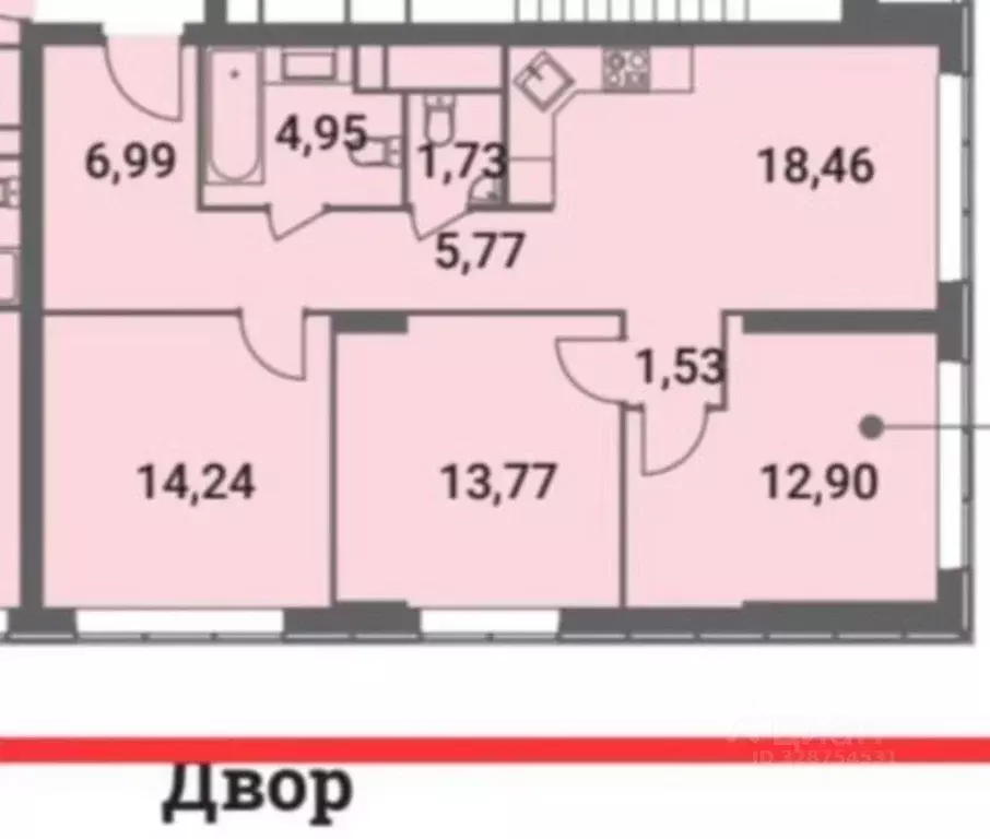 3-к кв. Москва Шмитовский проезд, 39к6 (82.0 м) - Фото 1