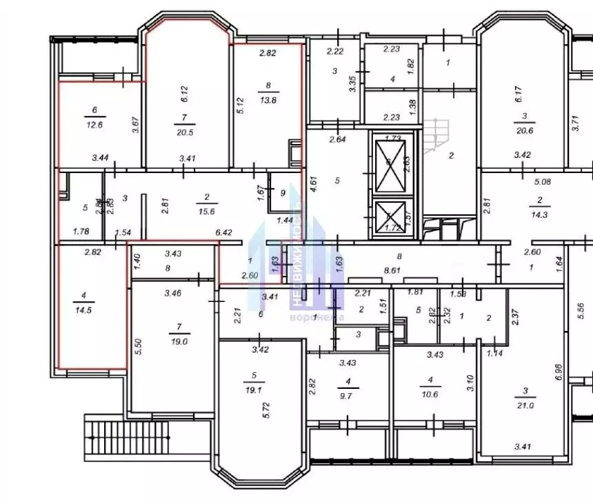 3-комнатная квартира: Воронеж, улица Артамонова, 34Ж (92.2 м) - Фото 0
