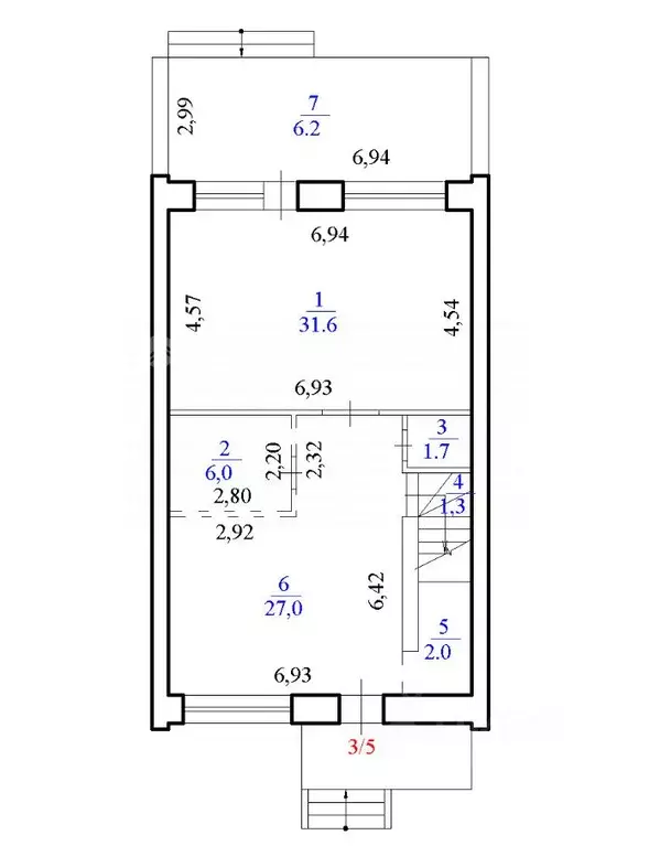 Таунхаус в Чувашия, Чебоксары ул. Жемчужная, 3к1 (143 м) - Фото 2