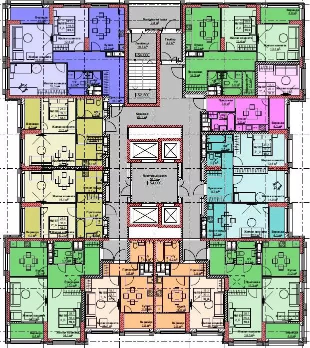 2-к кв. Приморский край, Владивосток Каштановая ул., 17/1 (59.8 м) - Фото 2