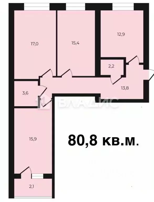 3-к кв. Нижегородская область, Нижний Новгород ул. Боевой Дружины, 1 ... - Фото 2