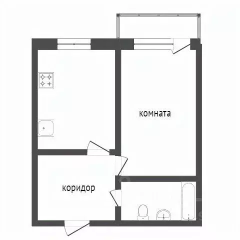 1-к кв. Бурятия, Улан-Удэ ул. Жердева, 58 (35.1 м) - Фото 1