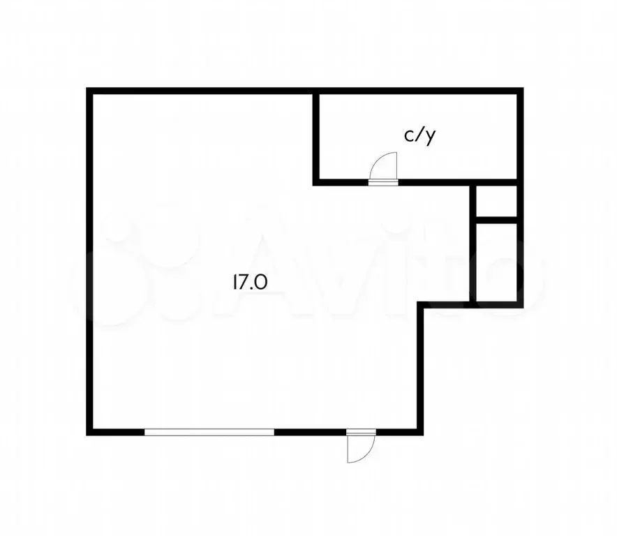 1-к. квартира, 30 м, 1/1 эт. - Фото 0